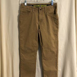 Lee Extreme Comfort Tan Pants Boys 10 Husky